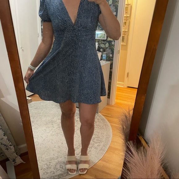 Hello Molly blue polka dot dress size L - Picture 8 of 12